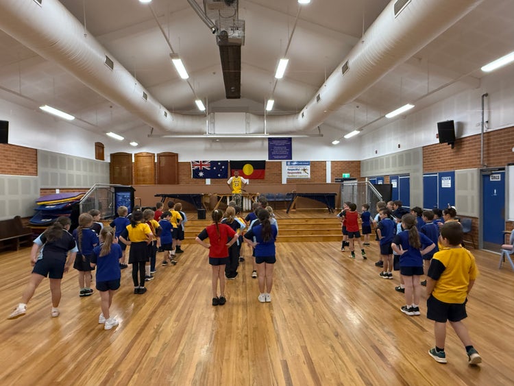 Students enjoying themselves during dance.